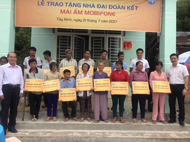 MobiFone tặng 15 căn nhà đại đoàn kết cho tỉnh Tây Ninh